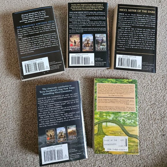 5 Books Bundle - Mass Market Paperback - Terry Goodkind & Piers‎ Anthony - Picture 7 of 7